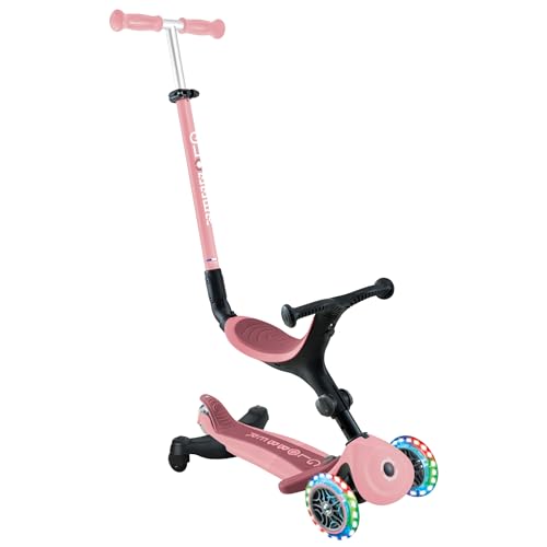 Globber Go Up Active Lights 360° Scooter (Pastel Pink)