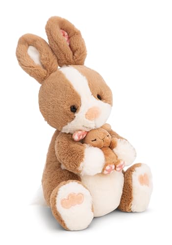 (-39%) NICI Kuscheltier Hase Hopsala & sein Kleiner 35cm - braun - Stofftier aus weichem Plüsch, niedliches Plüschtier zum Kuscheln und Spielen, für Kinder & Erwachsene, tolle Geschenkidee - 61634