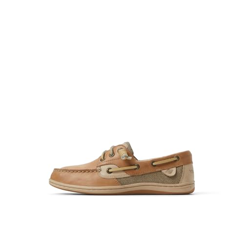 Sperry Women's Songfish 3-Eye Boat Shoe, Linen Multi, 10