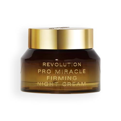 Revolution Pro Miracle Vegan Collagen Night Cream, Hydrating Moisturizer, Smooths & Firms Skin with Vegan Collagen & Squalene, Vegan & Cruelty-Free, 1.69 fl oz