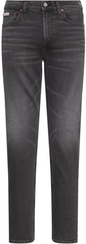 (-76%) Calvin Klein Herren Jeans Hose Taper Hearst Grey Slim Fit, Grau (Hearst Grey), 28W/34L