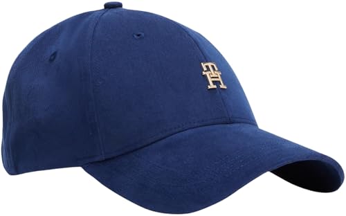 (-42%) Tommy Hilfiger Damen Cap Elevated Chic mit Logo, Blau (Preppy Navy), Einheitsgröße