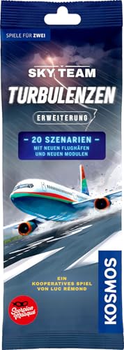Kosmos 684976 Sky Team Expansion: Turbulence, 20 Scenarios with New Airports and New Modules for Game of The Year 2024, Game for 2 People