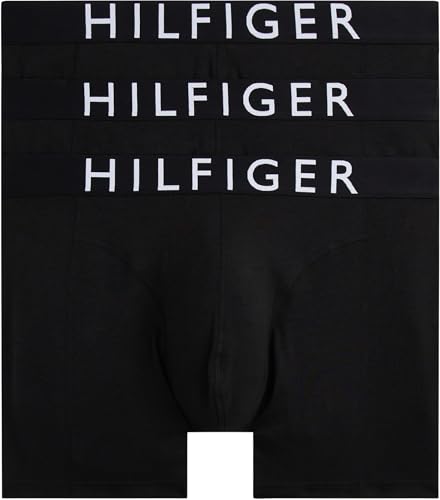 🔥 SELTEN SO GÜNSTIG (-43%) Tommy Hilfiger Herren 3er Pack Boxershorts Briefs mit Logobund, Schwarz (Black/Black/Black), XL
