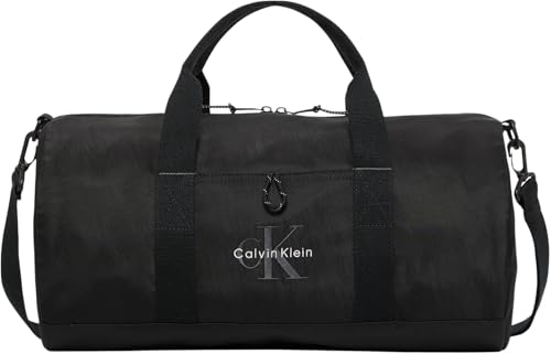 (-53%) Calvin Klein Herren Duffle Bag Tasche Bold Weekender mit Tragegurt, Schwarz (Black), Einheitsgröße