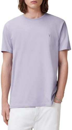 AllSaints Men's Tonic Ss Crew, Dusty Lilac