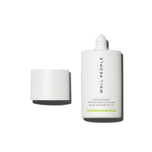 Well People Daygleamer Mineral Sunscreen Serum SPF 34, Blendable Formula with Vitamin C & Niacinamide Hydrates Skin and Delivers Broad-Spectrum Protection, Vegan & Cruelty Free, 1.7 Oz