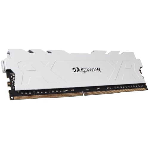 Memória RAM DDR4 16GB 3200MHz CL16 Redragon Rage Branco GM-712