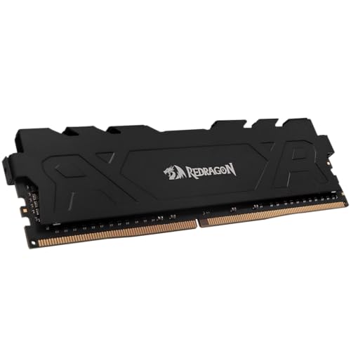 Memória Desktop Redragon Rage 16GB DDR4 3200MHz CL16 Dissipador Integrado Preto GM-708