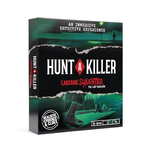 Hunt A Killer: Lakeside Slaughter – Immersive Murder Mystery Game, Interactive Crime Solving Experience, 90–120 Min Playtime, 1+ Players, Ages 14+