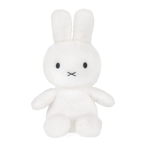KIDS PREFERRED White Miffy Cuteeze Plush Toy, 12 Inch Sitting Dutch Bunny Plush, Soft Boa Rabbit Bunny Stuffed Animal Plushie Doll for Girls and Boys