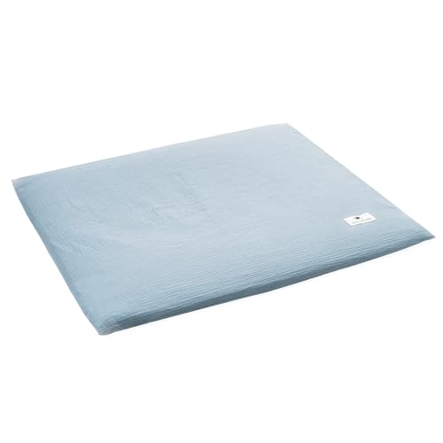 🔥 STARKER PREIS (-35%) Julius Zöllner Überzug für Wickelauflage aus Musselin Baumwolle - Musselin denim Gr. 85/75