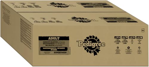 🔥 STARKER PREIS (-31%) PEDIGREE DOGCARE Hundefutter Portionsbeutel Chunks in Soße Adult 84 x 100g