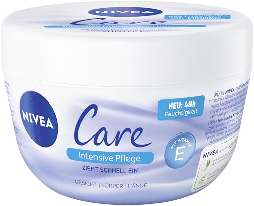 (-35%) NIVEA Creme Care Intensive Pflege, Gesicht- und Körperpflege für 48h intensive Feuchtigkeit, schnell einziehende & nicht fettende Feuchtigkeitscreme (200 ml)