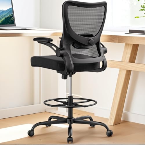 Marsail Ergonomic Mesh Office Chair,Ergonomic Desk Chair with 2D Headrest,Adjustable Lumbar Support &amp; Up and Down Ar