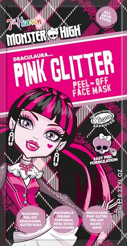 7th Heaven Monster High Draculaura Pink Glitter Peel Off Face Mask