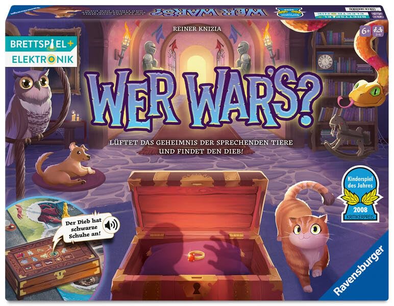(-37%) Ravensburger Kinderspiel 23494 - Wer War's? Gesellschafts- und Familienspiel, für Kinder und Erwachsene, Kinderspiel des Jahres, ab 6 Jahren, für 2-4 Spieler