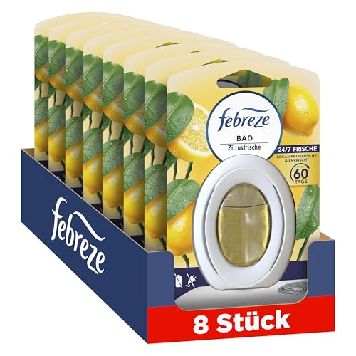 🔥 STARKER PREIS (-37%) Febreze Bad Lufterfrischer Zitrusfrische, 8 Stück