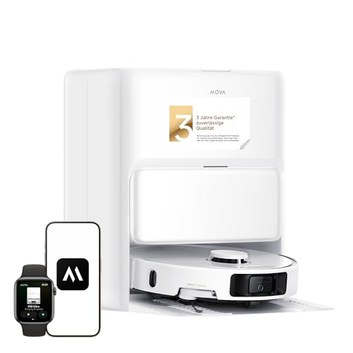 (-30%) MOVA P50 Ultra Saugroboter mit flexiblem Wischmopp, 19.000 Pa Saugkraft, Ecken- und Kantenreinigung, automatische Reinigung von Wischmopp und Waschbrett bei 75 ℃, automatische Leerung & Nachfüllung