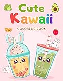 Cute Kawaii Coloring Book: for Kids, Teens and Adults with Bold and Fun Kawaii Designs (Bold & Easy Coloring)