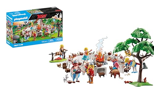 PLAYMOBIL Asterix Das Dorfbankett | Asterix und Obelix | Abenteuer Spielzeug für Kinder ab 5 Jahren | 71827