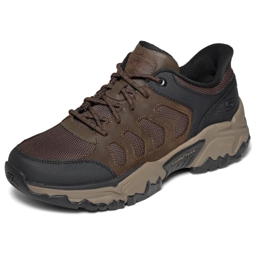 Skechers Tênis masculino USA Terraform - Jagger Leather Trail com cadarço, Coc (cacau), 42
