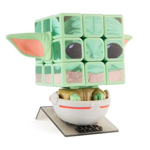 (-28%) Rubik's Cube, Cubers - Grogu, 3x3 Zaberwürfel aus Star Wars - The Mandalorian, mit coolem Zubehör: Körper, Ohren, Ständer - die galaktische Challenge, ab 8 Jahren