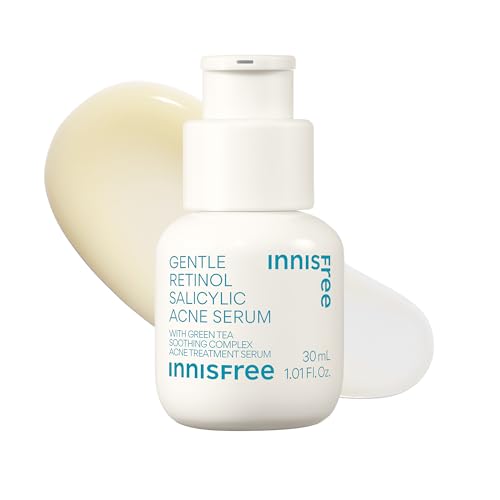 innisfree Gentle Retinol Salicylic Acne Serum, Korean Face Treatment for Blemishes and Clear Skin