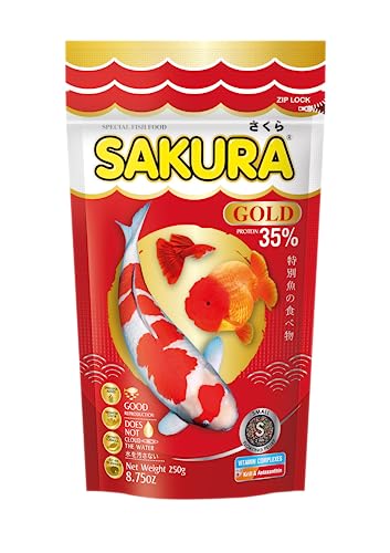 Goldfish Food | 250 g, Small 2mm Pellets | Colour & Immunity Enhancing | Astaxanthin, Krill & Vitamin Complex Formula