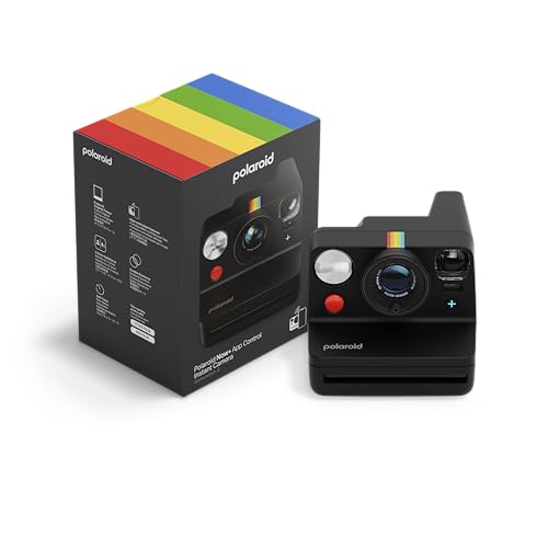 Polaroid – Now+ Generation 3 – Sofortbildkamera mit Bluetooth-Verbindung – Schwarz (9160)