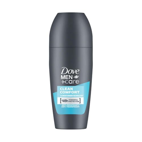 MEN+CARE CLEAN COMFORT ANTI-PERSPIRANT ROLL ON 50 ML| 48-Hour Protection, Moisturising, Alcohol-free, Clean Scent |