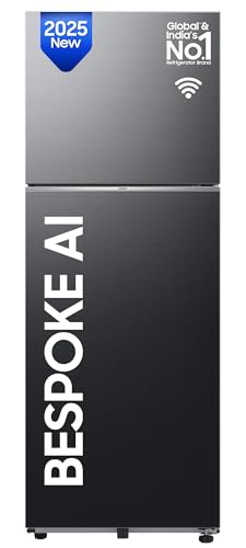 Samsung 465 L, 1 Star, Optimal Fresh+, Digital Inverter, Frost Free Double Door AI Enabled Smart Refrigerator with WiFi (RT51DG682AB1TL, Black Matt)