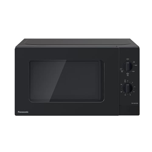 (-41%) Panasonic NN-GM22QBEPG 20L Grill-Mikrowelle mit Glasplatte und Gitterrost, 800 W, 1000 W Grill, Auftaueinstellung, Drehregler, Quick 30, Timer, Schwarz