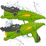 Storio Holi Pichkari Water Gun Toy for Kids Super Power Water Cannon CrocodileShaped Water Blaster PumpAction Water Gun for Summer Games