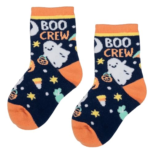 Stephen Joseph, Unisex Kids Crew Toddler Holiday Socks Spooky, Small