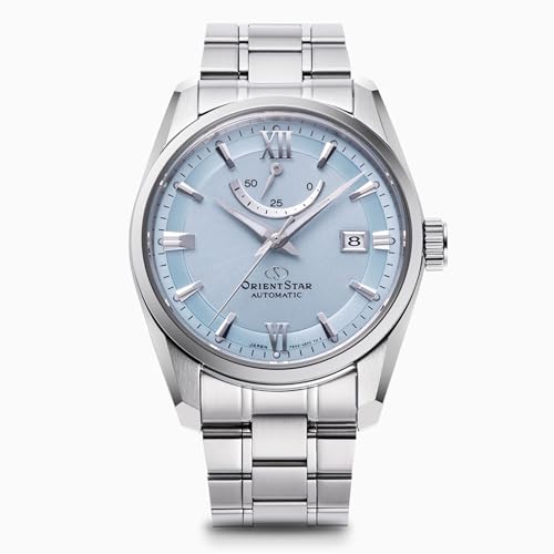 Orient Star Automatic Watch, Standard, Mechanical, Made in Japan, Japanese Manufacturer Warranty, ice Blue, Bracelet Type