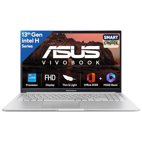 ASUS Vivobook 15, Smartchoice,Intel Corei5 13thGen 13420H, 16GB RAM, 512GB SSD, FHD 15.6", Win11, Office Home'24, M365 Basic (1Year)*, Cool Silver, 1.