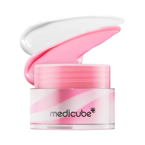 máscara para dormir labial m.edicube PDRN glow balm | Salmon PDRN, Manteiga de Karité para Lábios Mais Macios, Hidratação Duradoura, lábios, durante a noite e diários, Pele 0.35 oz.