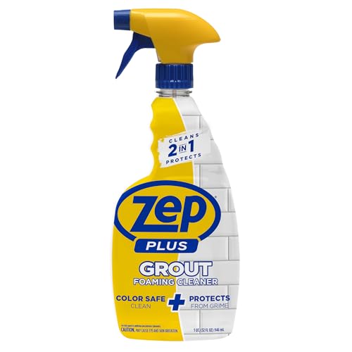Zep Plus Grout Foaming Cleaner - 32 Fl OZ - R54212-2-in-1 benefits clean while protecting grout from water, dirt and grime