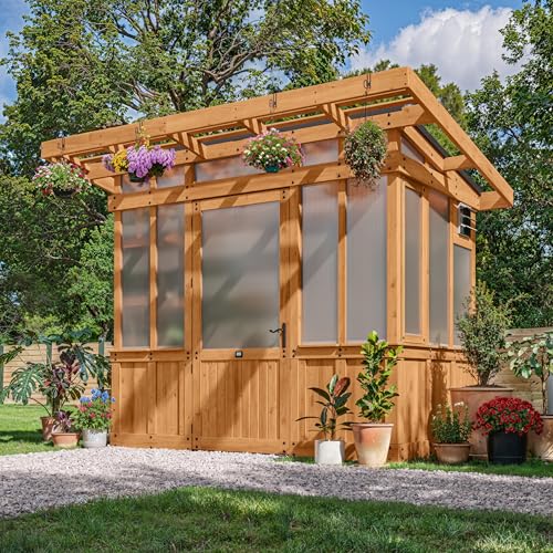 Backyard Discovery Poppy Cedar Wood Greenhouse