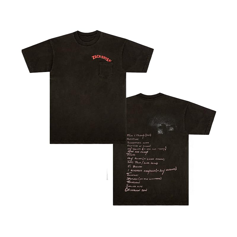 Zach Bryan Smoke Pocket Tee, Small
