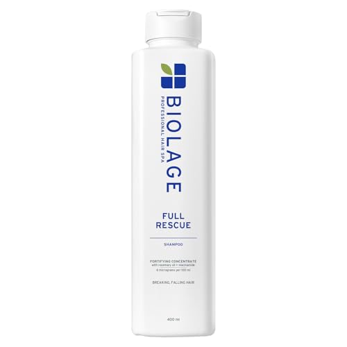 BIOLAGE Full Rescue Shampoo for Thin Hair - Fortifies & Strengthens for Instantly Fuller-Looking Hair, Rosemary Oil & Niacinamide, Vegan & Cruelty-Free, 13.5 Fl Oz