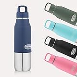 Asian Plastowares Splendor Bottle 700ml Insulated Hot and Cold Flask Stylish Drinkware Gift Corporate Travel Container in Premium Box Navy Blue