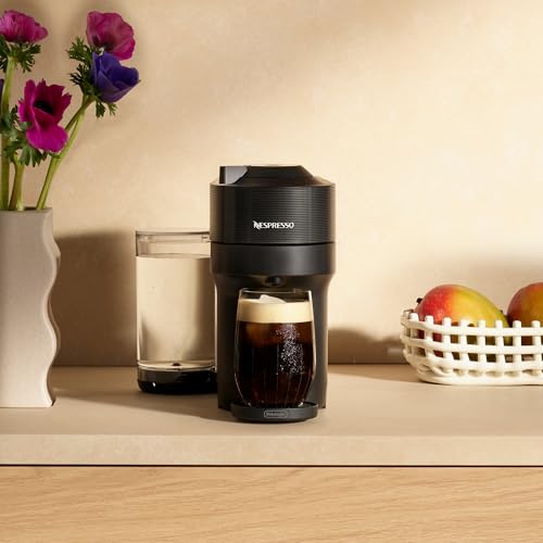Nespresso Vertuo Pop+ Coffee and Espresso Machine by De'Longhi, Liquorice Black