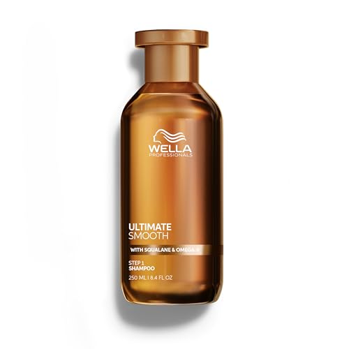 Wella Professionals ULTIMATE SMOOTH Shampoo for Dry, Dull & Frizzy Hair | With Squalane & Omega 9 | 8.4 Fl Oz