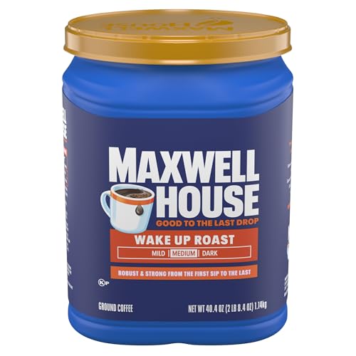 Maxwell House Wake Up Roast Ground Coffee, 40.4 oz Canister