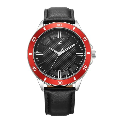 Stunners X Special Edition Quartz Black Dial Leather Analog Watch for Men