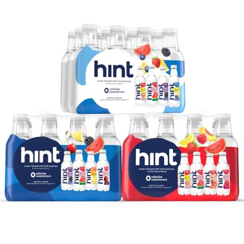 Hint Bottled Water, Best Sellers Variety Pack Bundle - Purified Flavored Water with Zero Calories, Sugar Free, Natural Flavors - 16 Fl Oz (Pack of 36)