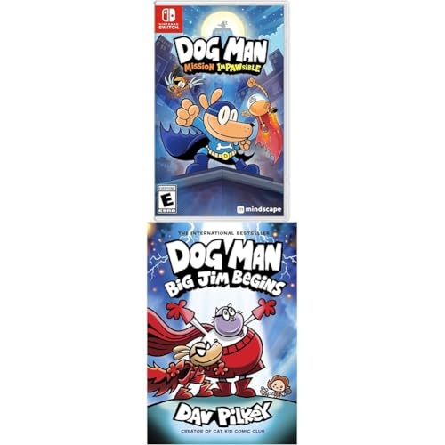 DOG MAN: Mission Impawsible - Nintendow Switch and Dog Man: Big Jim Begins: A Graphic Novel