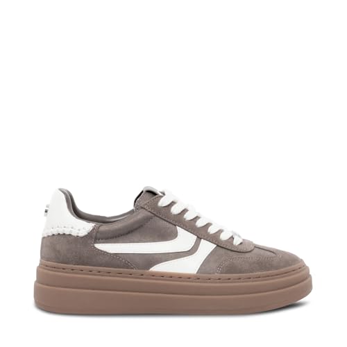 Steve Madden Women's Dodge Sneaker, Taupe Multi, 10